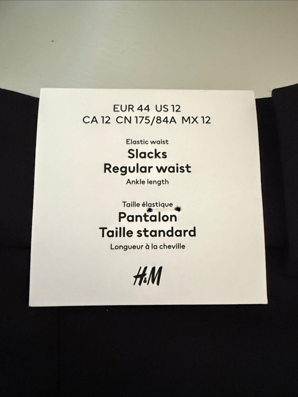H&M Black Straight-Leg Dress Pants - Picture 3 of 6